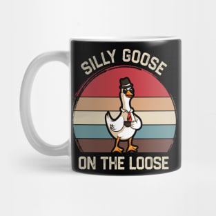 Silly Goose on The Loose Retro Mug